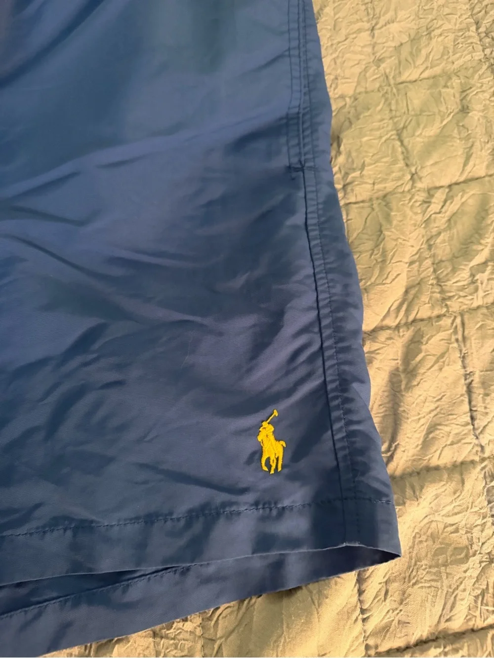 Polo Ralph Lauren Blue Swim Trunks with Yellow Pony Men’s XL